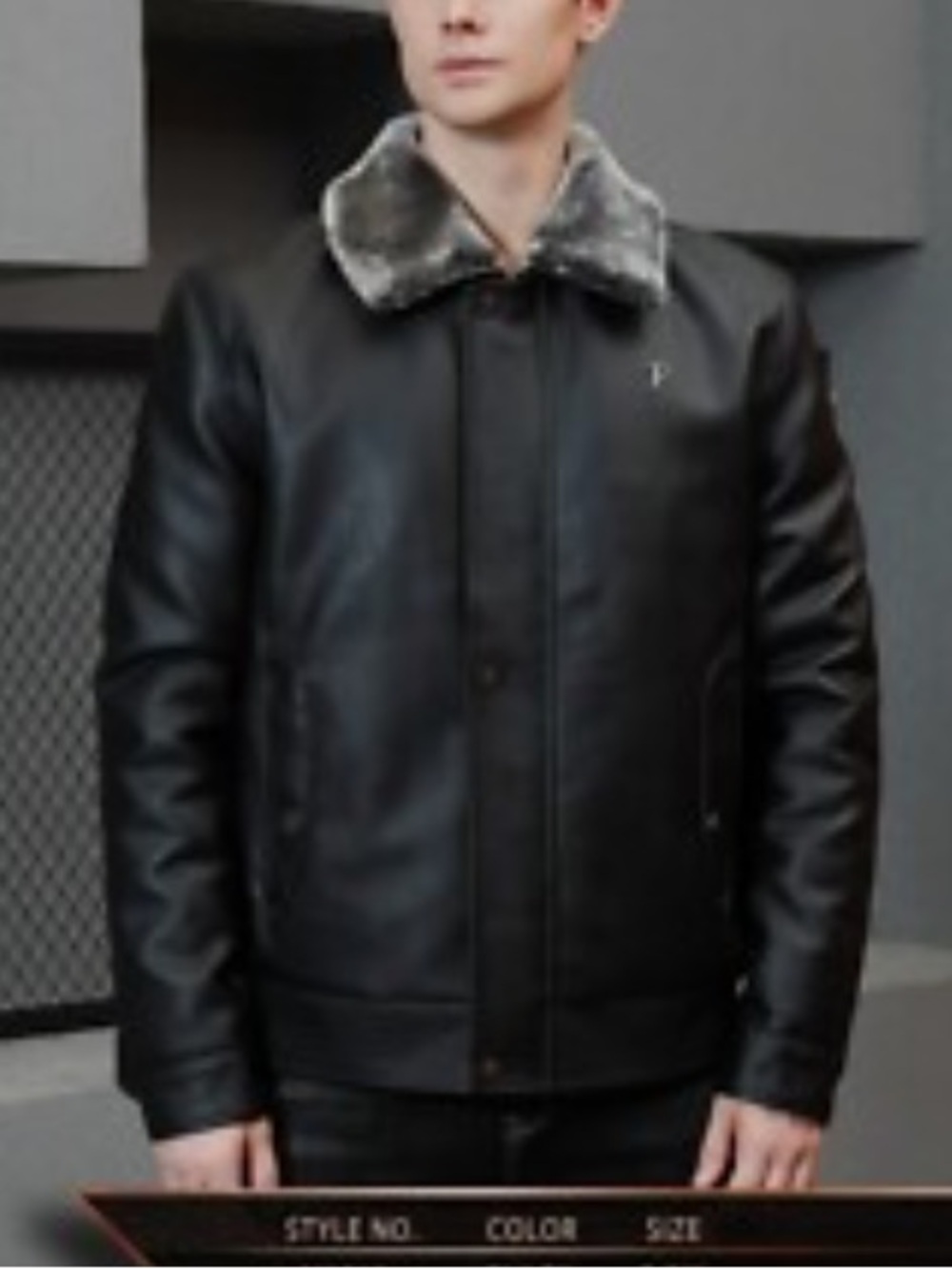 NWT Ferrari F Collections Mens Italian faux leather bomber